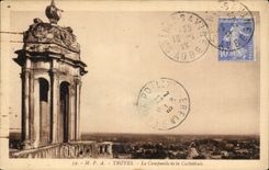 Troyes - the Bell-tower of the Cathedral - CPA