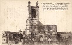 Troyes - the Cathedral St Pierre - CPA