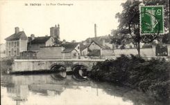 Troyes - the Charlemagne Port - CPA