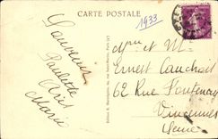 Troyes CPA Garden of the prefecture and cathedral Saint Pierre