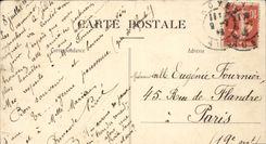 Troyes CPA High relief of the monument of the children of the paddle (by Briden)