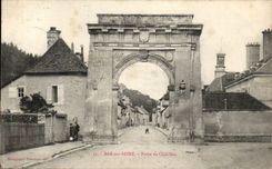 Bar On the Seine CPA Gate of Chatillon