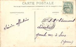 Bar On the Seine CPA Gate of Chatillon