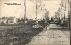 Villenauxe CPA Road of Bridge on the Seine