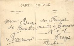 Bar on the Seine CPA the door of Chatillon