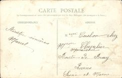 Bar on the Seine CPA Entering of city