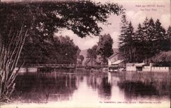Bar on the Seine CPA the green bridge