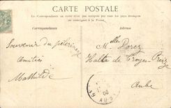 Stab auf dem Seine CPA unsere Dame der Eiche