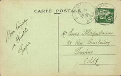 Stab auf der Wolbung Seine-CPA Notre Dame der Eiche