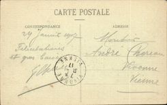 Arcis on Paddle - Place of the Republic - Gate of the Church and Statue Danton CPA