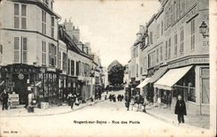 Nogent on the Seine CPA Street of the bridges