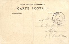 Troyes CPA High relief of the monument of the children of the paddle