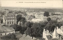 Northern Troyes CPA Panorama Is (seen from of the Madeleine)