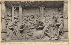 TRoyes CPA Musee of sculpture comparee Bas relief of the church Saint Nicolas has Troyes