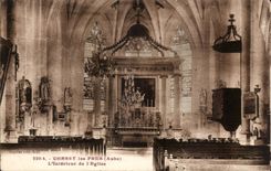 Chassy naher Innenraum CPA der Kirche