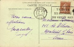 Troyes - Turret of the Hotel of Marisy - CPA