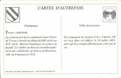 Troyes - Northern Gate of Cathedral - CPA REPRODUCTION