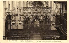 Troyes - Church co Madeleine - Jube - CPA