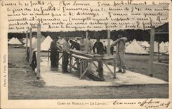 Camp of Mailly - the Laundrette - CPA (militaria)
