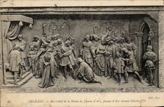 Orleans - Low Relief of Statue the Jeanne d' Arc - CPA