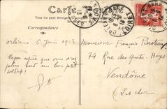 Orleans - Low Relief of Statue the Jeanne d' Arc - CPA