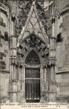 Orleans - Details of the Cathedral - Main door - CPA