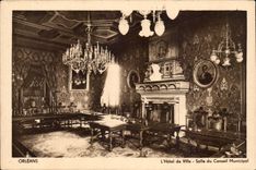 Orleans - Town hall - Room of Principal Council - CPA