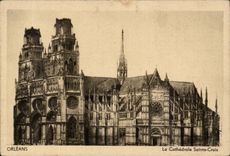 Orleans - the Cathedral Sainte Cross - CPA