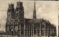 Orleans - the Cathedral Sainte Cross - CPA