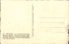 Orleans - the Cathedral Sainte Cross - CPA