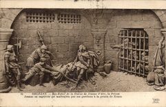 Orleans - Low Relief of Statue the Jeanne d' Arc - the prison - Jeanne in captivity - CPA