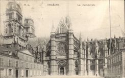 Orleans - the Cathedral - CPA