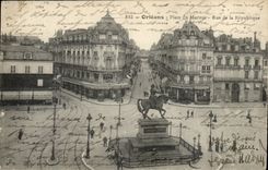 Orleans - Place of Martroi - Street of the Republic - CPA