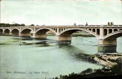 Orleans - the New Bridge - bridge - CPA