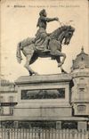 Orleans CPA Statue equestrian of Jeanne of arc by Foyatier