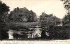 Surroundings of Orleans CPA the source of Loiret (castle of the Source) the large one and the small Bubble Loiret are navigable