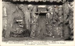 Saint Benoit on the Loire CPA the Northern door Translation of the relics of Saint Benoit Arrivee has Fleury