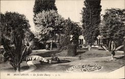 Montargis cPA the Durzy garden