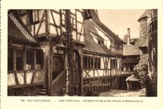 High Koenigsbourg CPA Court principal Reconstitution of a house of Ammerschwihr