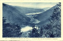 CPA Environs of Schlucht (1139m) the valley of the Lakes Retournemer has longemer