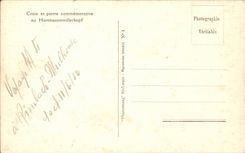 CPA Cross and commemorative stone in Hartmannswillerkopf