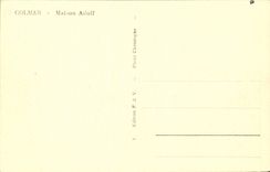 Haus Colmar-CPA Adolf