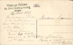 High koenigsbourg CPA Seen from of the large bastion