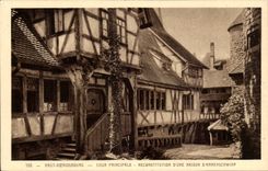 High koenigsbourg CPA Court principal Reconstitution of a house of Ammerschwihr