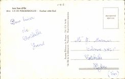 Island of Porquerolles MODERN CARD Rock dimensions southern