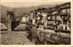 Sospel CPA Old houses on Bevera