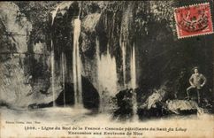 Linie des Sudens von Frankreich CPA kaskadiert das Versteinern des Sprunges der Wolf-Exkursion um Nizza