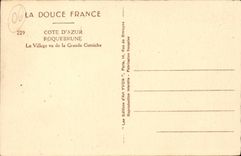 Roquebrune CPA das Dorf gesehen vom grossen Gesims