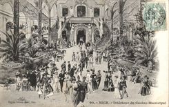 Nettes - Innenraum des stadtischen Kasinos - CPA