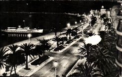 Nett - die Nacht - in Meer gehen - CPA